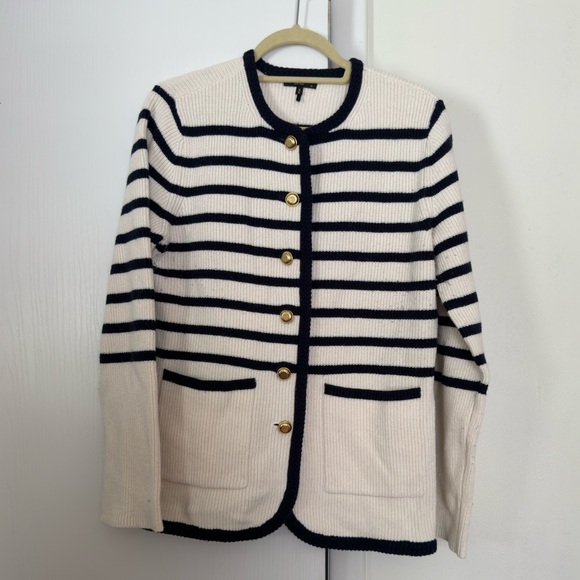 rag & bone Nancy Striped Longline Cardigan - Picture 4 of 10